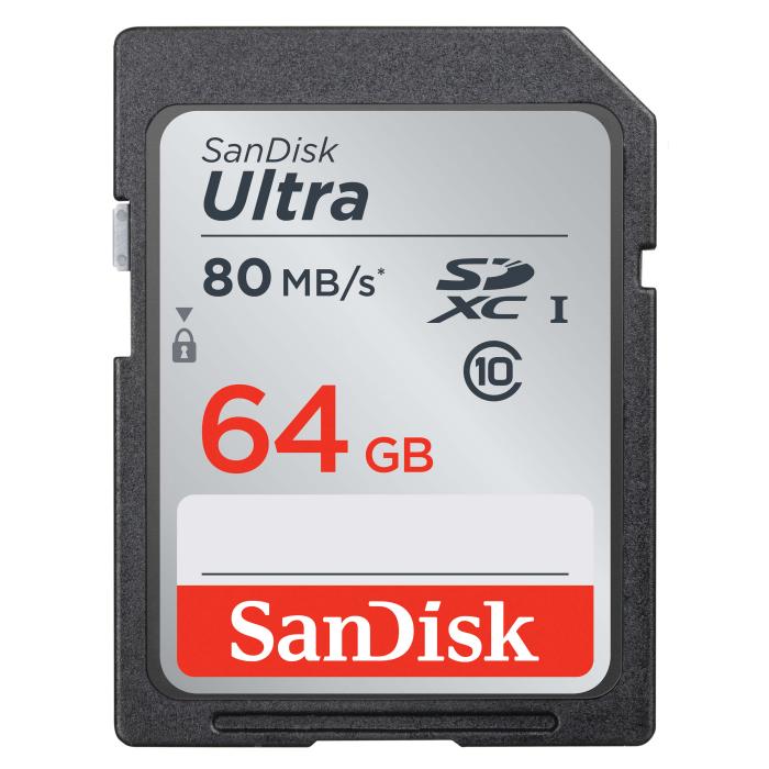 UTGATT5 - SANDISK ULTRA UHS-I SDXC CARD CLASS 10 64GB 80MB/S