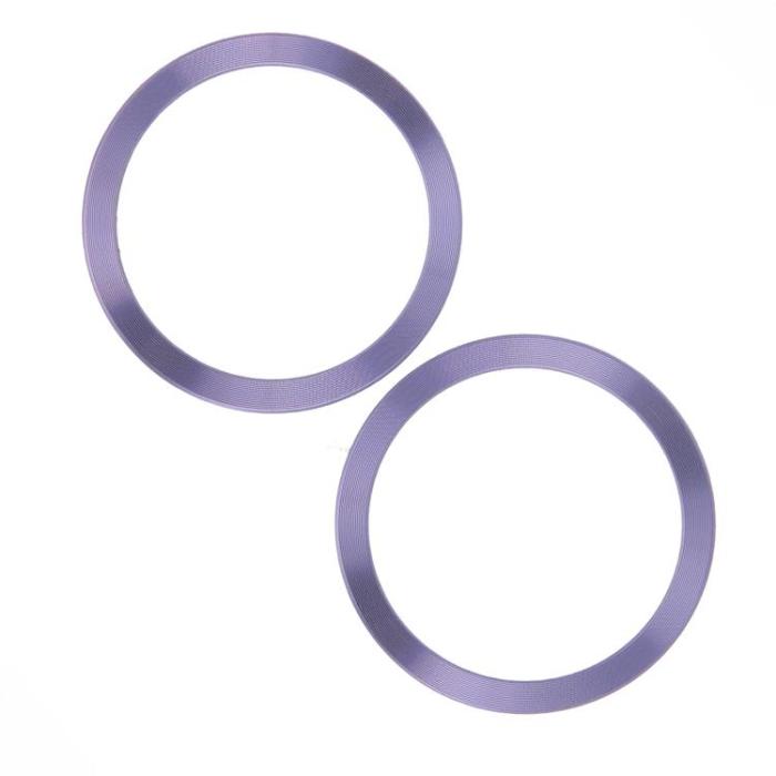A-One Brand - [2-Pack] MagSafe Metallring Magnetisk - Ljuslila