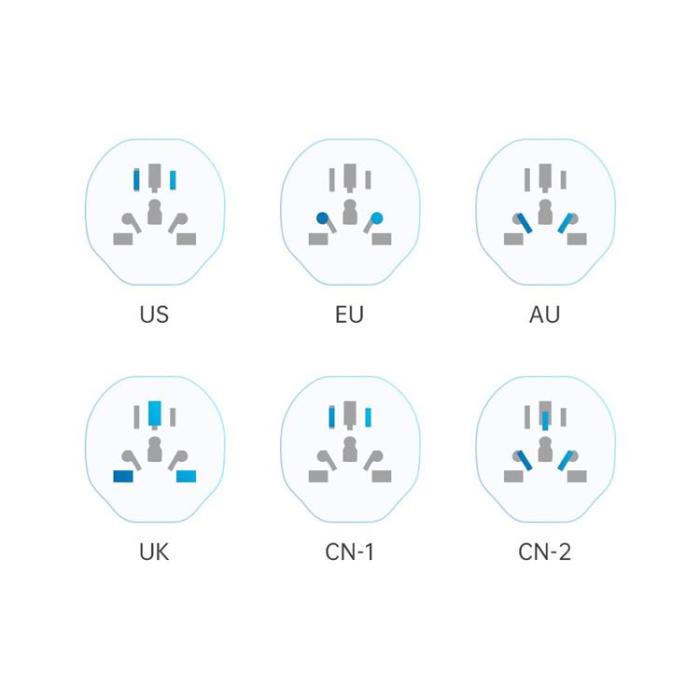 Tech-Protect - Tech-Protect Universal Reseadapter EU - Vit