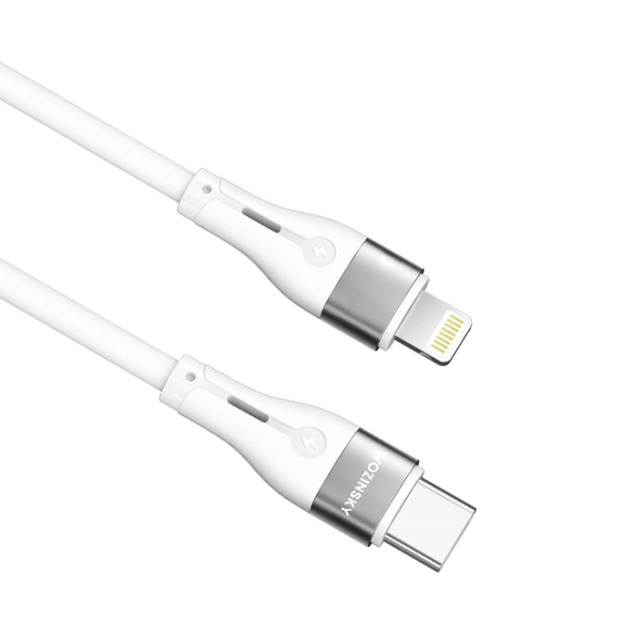 Wozinsky - Wozinsky USB-C till Lightning kabel PD 27W 1m - Vit