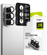 Ringke - Ringke [2-Pack] Galaxy Z Fold 7/8 Ultra H&auml;rdat Glas Kamera Linsskydd - Svart