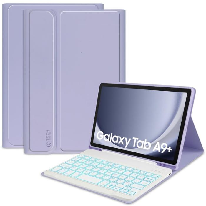Tech-Protect - Tech-Protect Galaxy Tab A9 Plus Fodral med pennfack Plus - Voilet