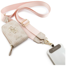 Guess - Guess Universal Mobilrem med Pl&aring;nbok 4G Metal Logo - Rosa