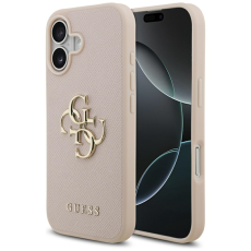 Guess - Guess iPhone 17 Mobilskal Grained Classic Logo - Rosa