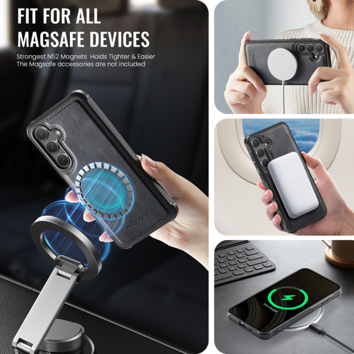 AUTSPACE - AUTSPACE Galaxy S24 / S25 Mobilskal Magsafe Detachable - Svart