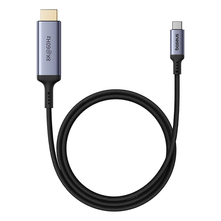 Baseus BS-OH064 8K 60Hz USB-C - HDMI Kabel 1.5m - Svart | 3541 | AlltMobil