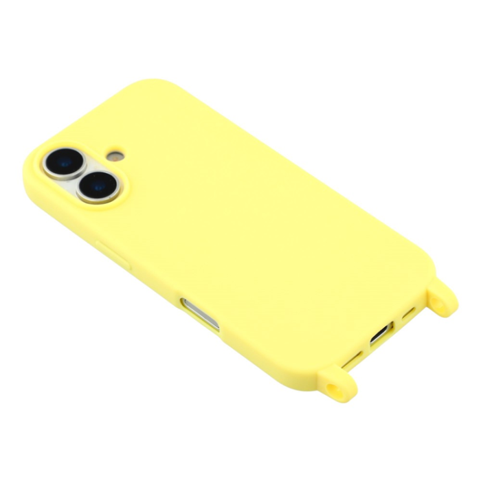 A-One Brand - iPhone 17 Mobilskal TPU med Hål för Rem - Gul