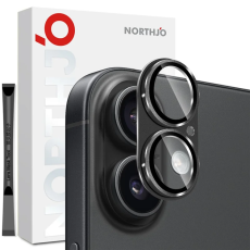 NORTHJO - NORTHJO iPhone 17 Kameralinsskydd Härdat Glas - Svart