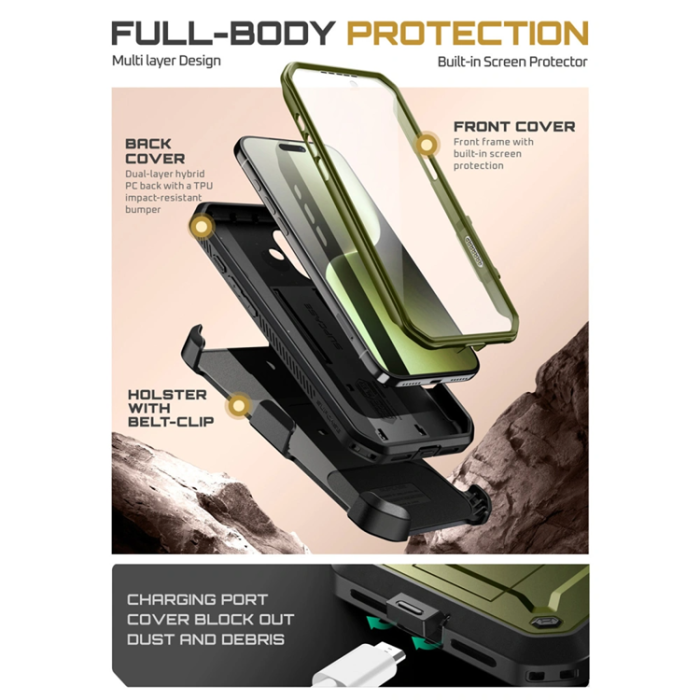 SupCase - Supcase iPhone 17 Mobilskal UB Pro - Grön