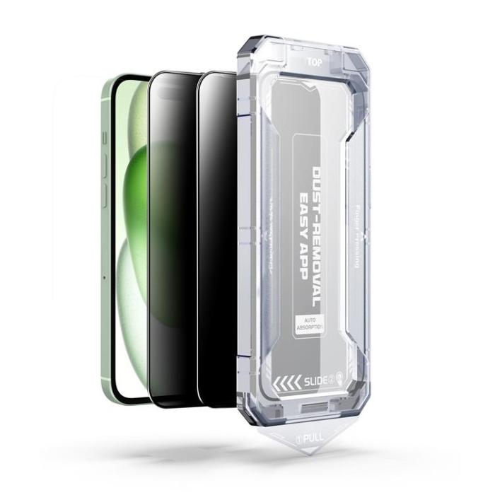 Boom of Sweden - LIVSTIDSGARANTI - BOOM iPhone 16 Privacy Härdat Glas Skärmskydd 2st