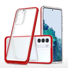 OEM - Galaxy S23 Skal Clear 3in1 - R&ouml;d