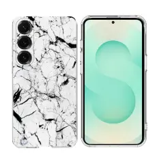OEM - Mobilskal till Samsung Galaxy A37 Marmortryck Plast - Vit