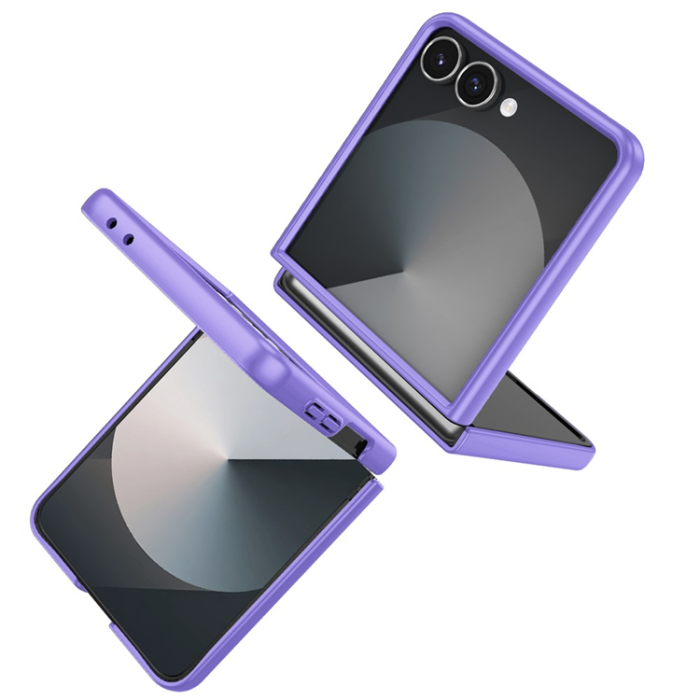 A-One Brand - Galaxy Z Flip 7 Mobilskal Rotatable Ring Kickstand - Lila