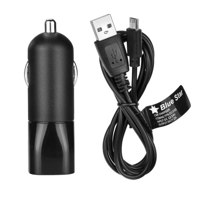UTGATT1 - Blue Star Billaddare Micro USB 1A + Kabel
