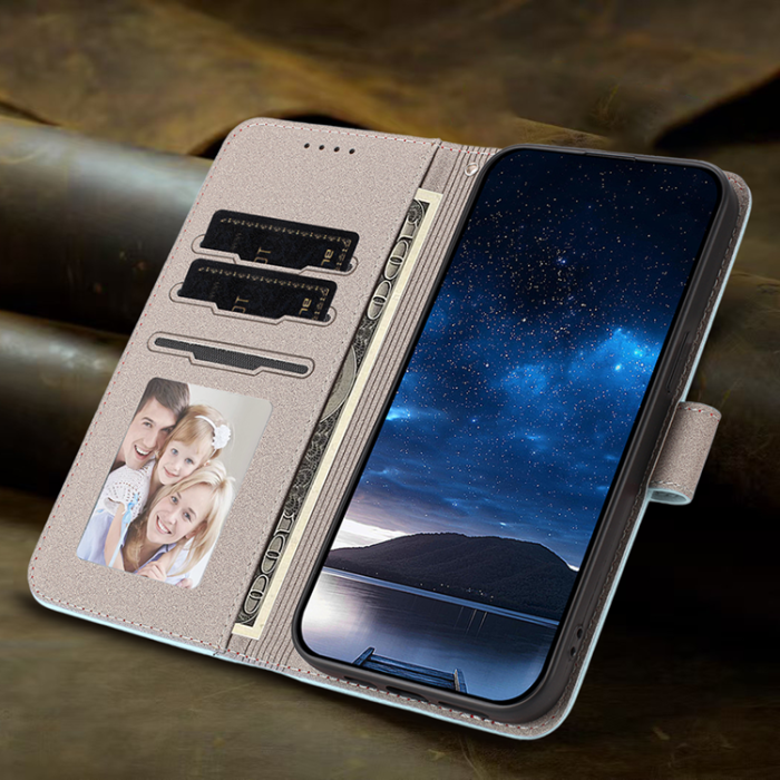 A-One Brand - Galaxy S26 Pro Plånboksfodral Solid Color Läder - Babyblå