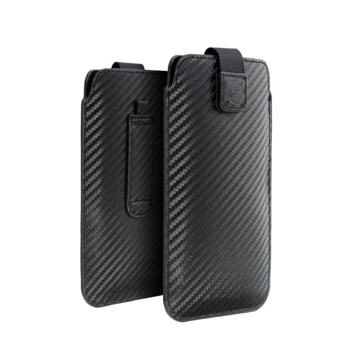 OEM - Forcell Pocket Carbon skal Size 18 till iPhone 13 mm