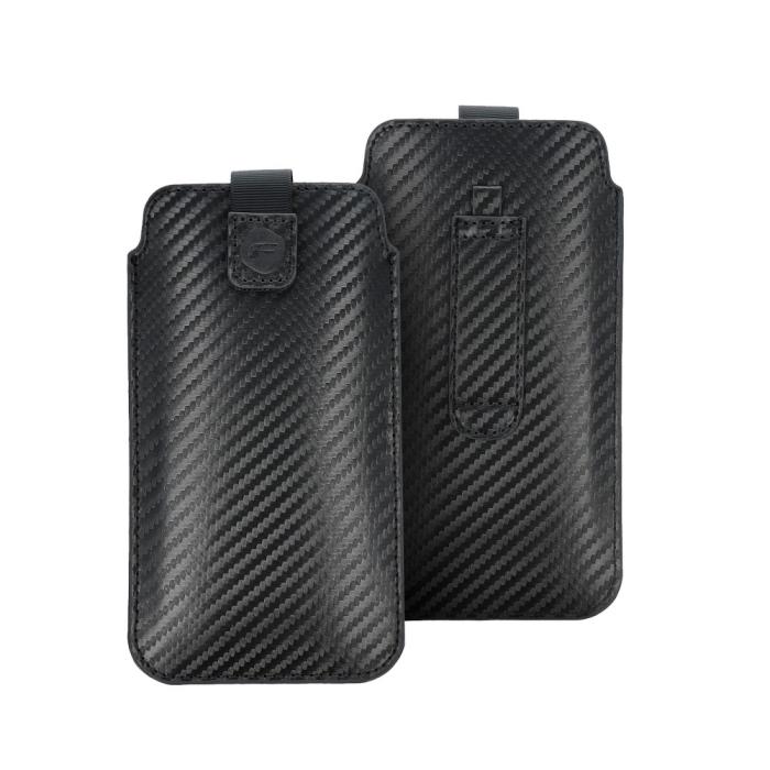OEM - Forcell Pocket Carbon skal Size 18 till iPhone 13 mm