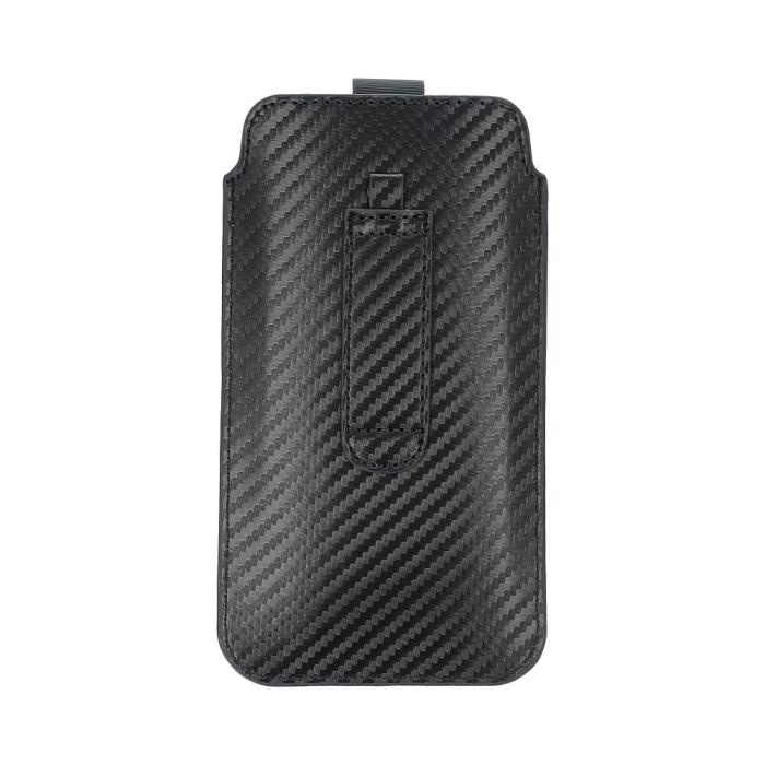 OEM - Forcell Pocket Carbon skal Size 18 till iPhone 13 mm