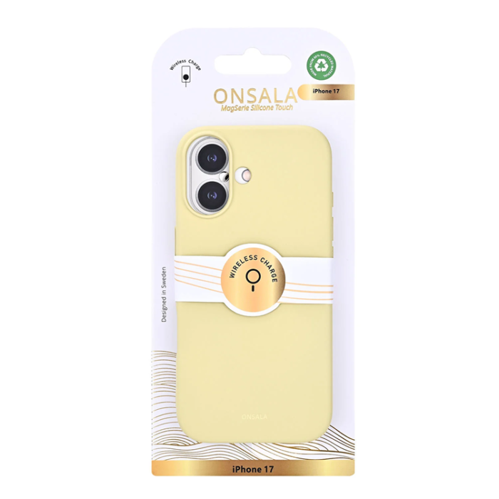 Onsala - ONSALA iPhone 17 Mobilskal med Silikonkänsla - Citron