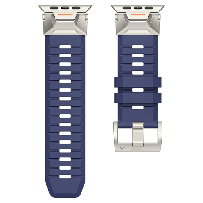 WIWU - WIWU Apple Watch (42/44/45/49mm) Armband Urban - Marinblå