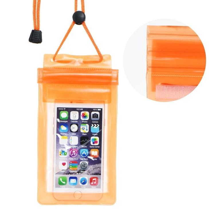 Universala Vattentät Mobilväskor Zipper - Orange | 2353 | AlltMobil