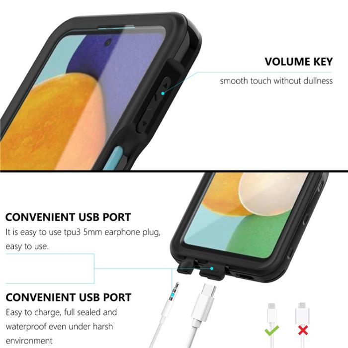 RedPepper - Redpepper Galaxy A23 4G/5G Mobilskal Vattentätt - Svart