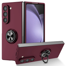 A-One Brand - Galaxy Z Fold7 5G Mobilskal Rotatable Ring Kickstand - Vinröd