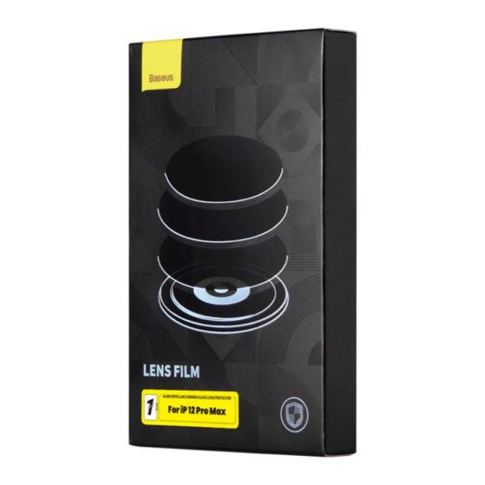 BASEUS - Baseus iPhone 12 Pro Max Kameralinsskydd i Härdat Glas