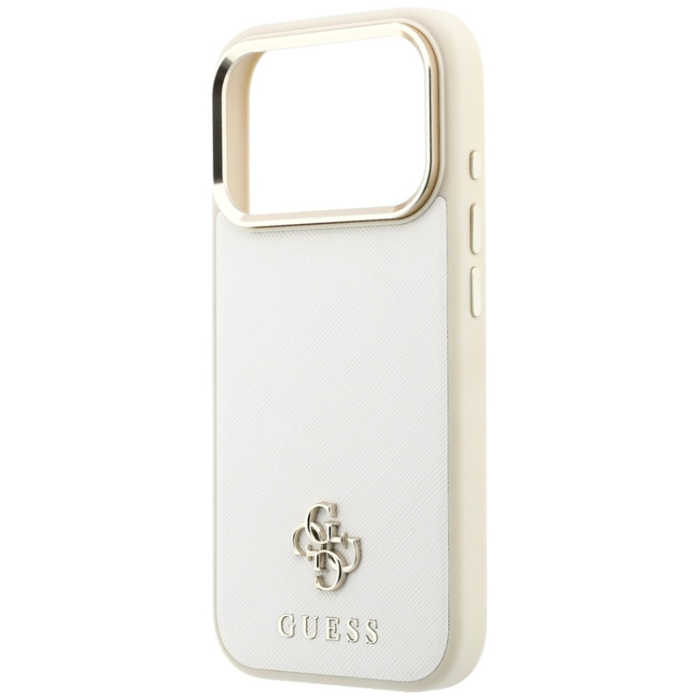 Guess - Guess Mobilskal till iPhone 18 Pro Max/17 Pro Max Magsafe Saffiano Small 4G Logo