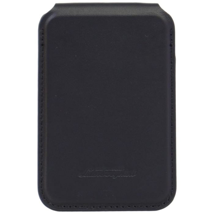 Lamborghini - Lamborghini MagSafe Korthållare D1 Magnetisk Äkta Läder - Orange