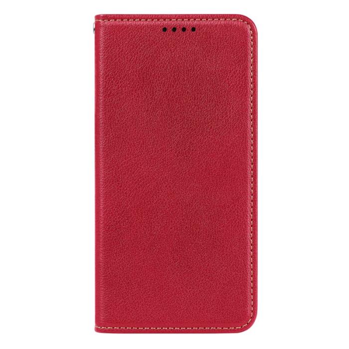 OEM - Samsung Galaxy A57 Fodral RFID Skydd Konstläder - Röd