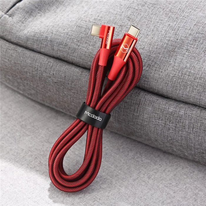 MCDODO - MCDODO USB-C - USB-C 100W Kabel 1.2M CA-832 - Röd