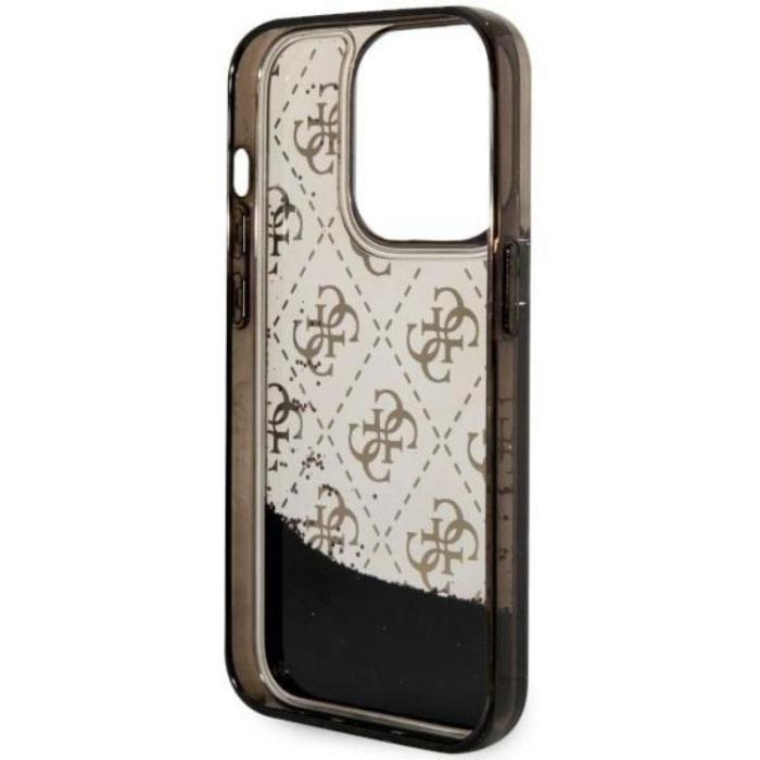 Guess - Guess iPhone 14 Pro Mobilskal Liquid Glitter - Svart