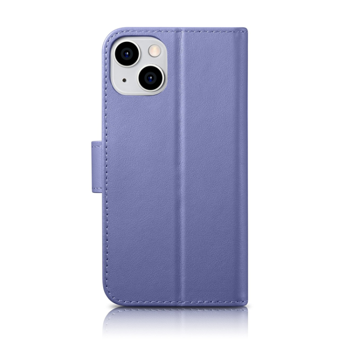 ICARER - iCarer iPhone 14 Plus Plånboksfodral 2in1 Anti-RFID - Lila