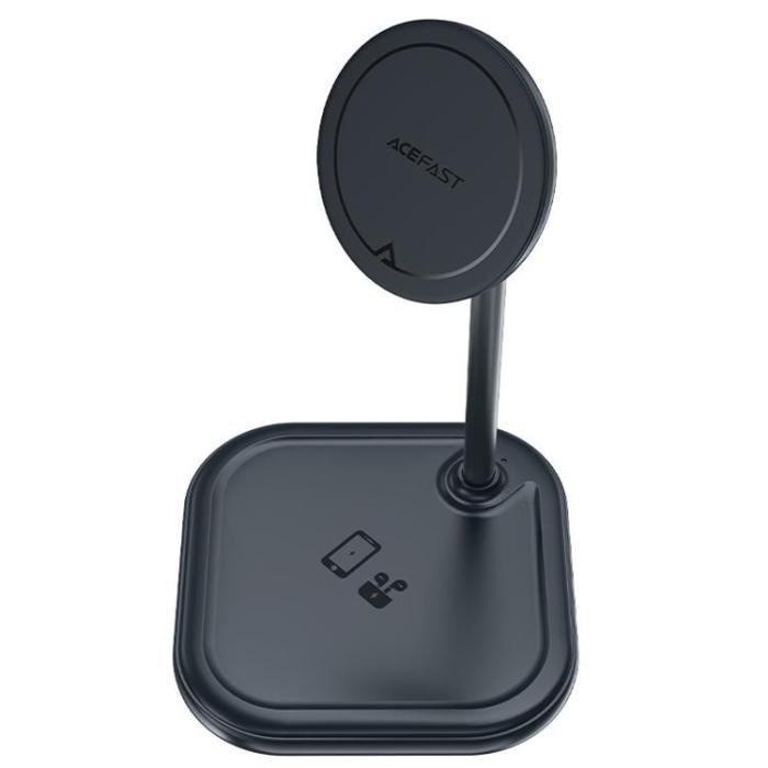 Acefast - Acefast 2-in-1 Trådlös Laddare MagSafe Qi 15W Stativ iPhone Apple AirPods - Grå