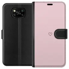 Gustaf - Pl&aring;nboksfodral till Xiaomi Poco X3 NFC med Litet Hj&auml;rta
