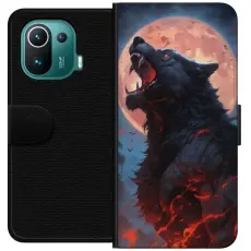Gustaf - Pl&aring;nboksfodral till Xiaomi Mi 11 Pro med Ylande varg