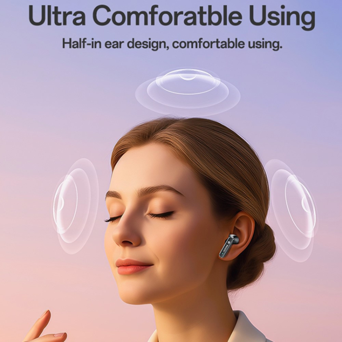 Yesido - YESIDO TWS Trådlösa Bluetooth-Hörlurar In-ear ANC + ENC TWS37 - Svart