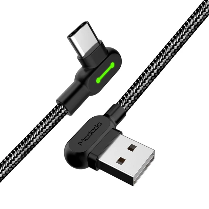 MCDODO - MCDODO USB-A - USB-C Kabel 3M CA-5283 Button - Svart