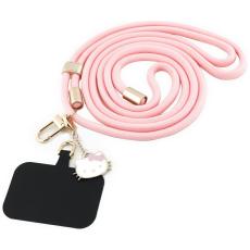 Hello Kitty - Hello Kitty Mobilrem Universal Patch & Kitty Head Charm &ndash; Rosa