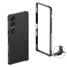 A-One Brand - Sony Xperia 1 VII Mobilskal Bumper med Metallram - Svart