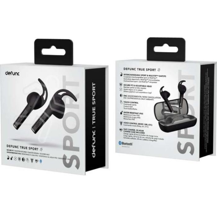 DeFunc - Defunc In-Ear Hörlurar Trådlösa Bluetooth 5.2 True Sport - Svart