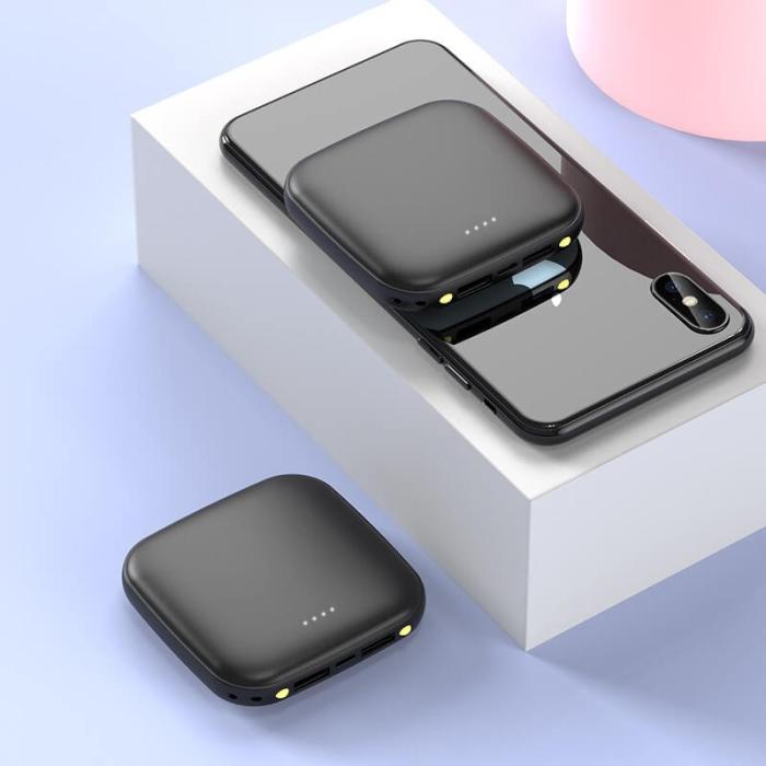 UTGATT1 - Portabel Mini Powerbank - 5000 mAh - Svart