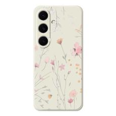 OEM - Mobilskal f&ouml;r Samsung Galaxy S26 Blomm&ouml;nster TPU - Beige