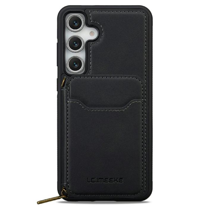 LC.imeeke - LC.IMEEKE Plånboksfodral för Samsung Galaxy S26 Magnetiskt PC + TPU - Svart