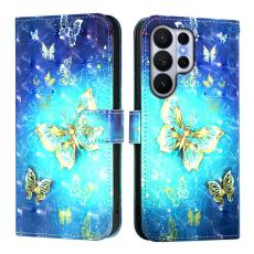 OEM - Pl&aring;nboksfodral f&ouml;r Samsung Galaxy S26 Ultra Konstl&auml;der - Guldfj&auml;rilar