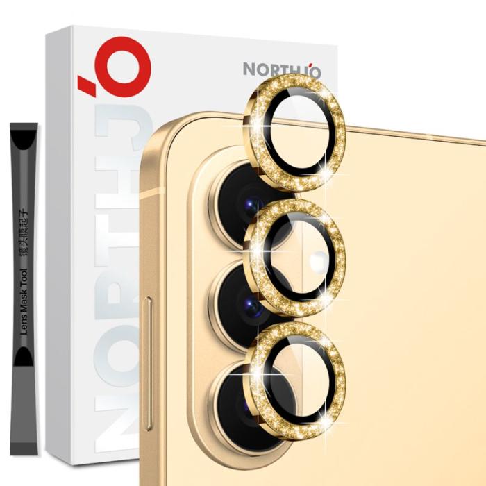 NORTHJO - NORTHJO Skärmskydd för Samsung Galaxy S26 Kameraskydd Tempererat Glas - Guld