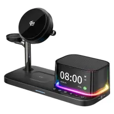 A-One Brand - Qi2.2 Magnetisk Tr&aring;dl&ouml;s Laddare 25W iPhone/Apple Watch/AirPods C09PRO - Svart