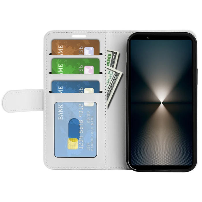 A-One Brand - Sony Xperia 1 VII Plånboksfodral Crazy Horse Texture - Vit