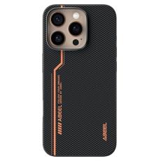 ABEEL - ABEEL Mobilskal till iPhone 16 Pro MagSafe PC TPU L&auml;der Svart